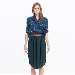 Madewell Island Midi Skirt in Dark Spruce!